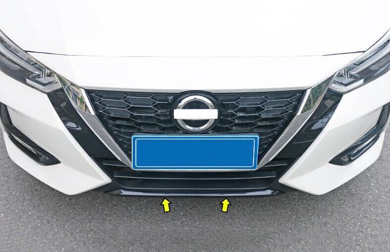 for Nissan Sentra Sylphy 2020-2022 Bright Black Front Bumper Grille Lower Strip