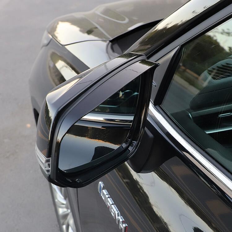 for Toyota Grand Highlander 24-25 Bright Black Mirror Rain Eyebrow Cover Trim 2X