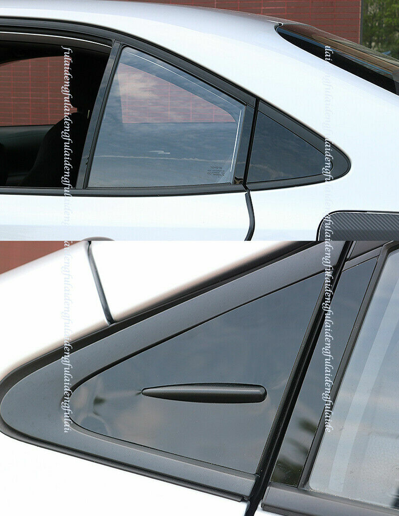 for Toyota for Corolla Sedan 2019-2023 Black Pillar Mirror Posts Plate Molding Trim