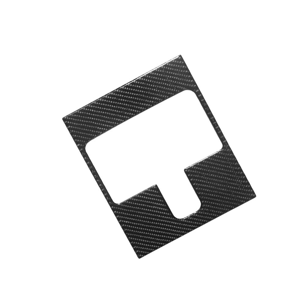 2x Carbon Fiber Interior Gear Shift Frame Cover Trim For Macan 2014-2019 v