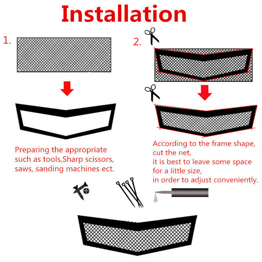 Silver Accessory Aluminium Racing Race Honeycomb Mesh Grill Grille Bumper Vent