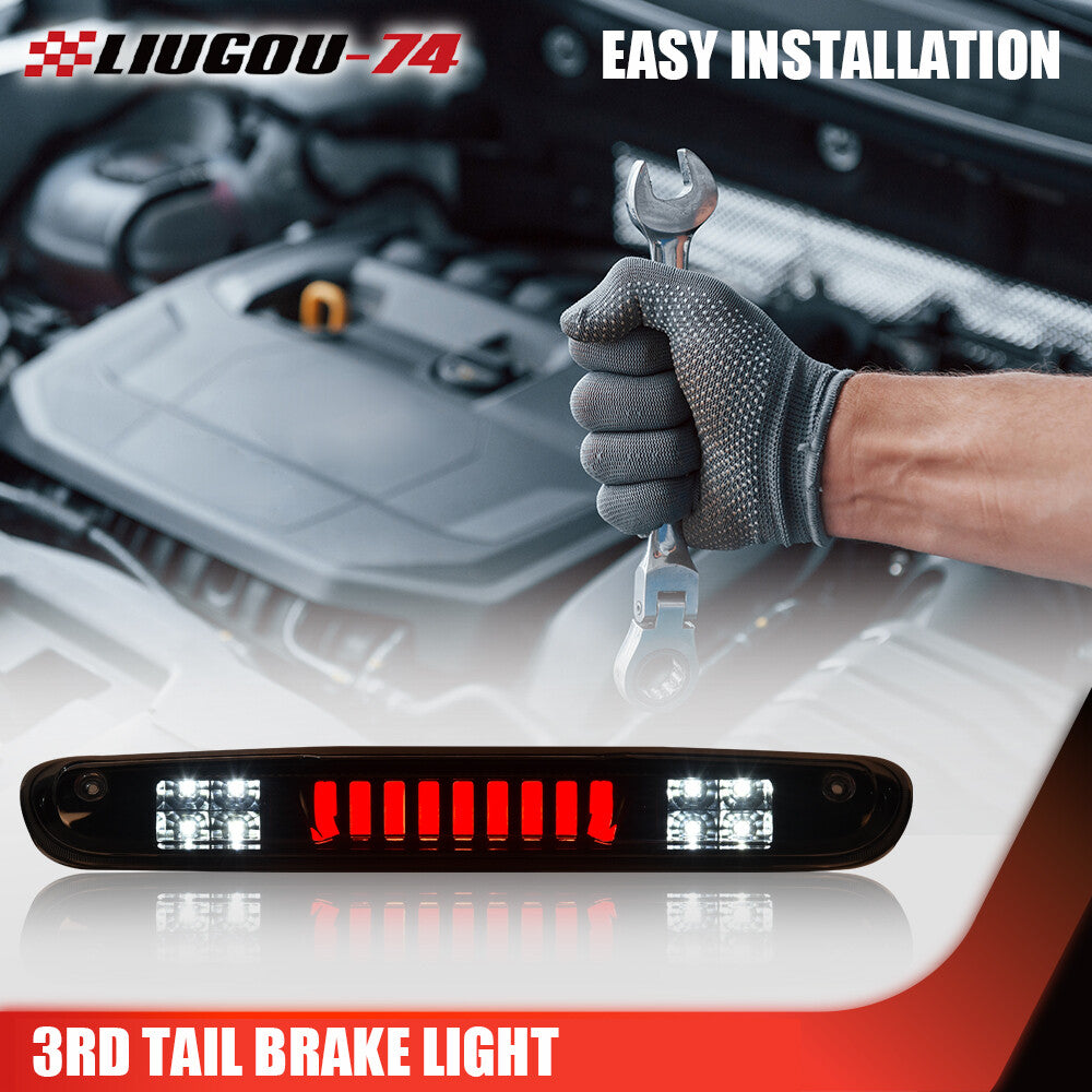 LED 3rd Third Rear Brake Stop Light Cargo Light Suitable for 2007-2013 Silverado/ for Sierra - v