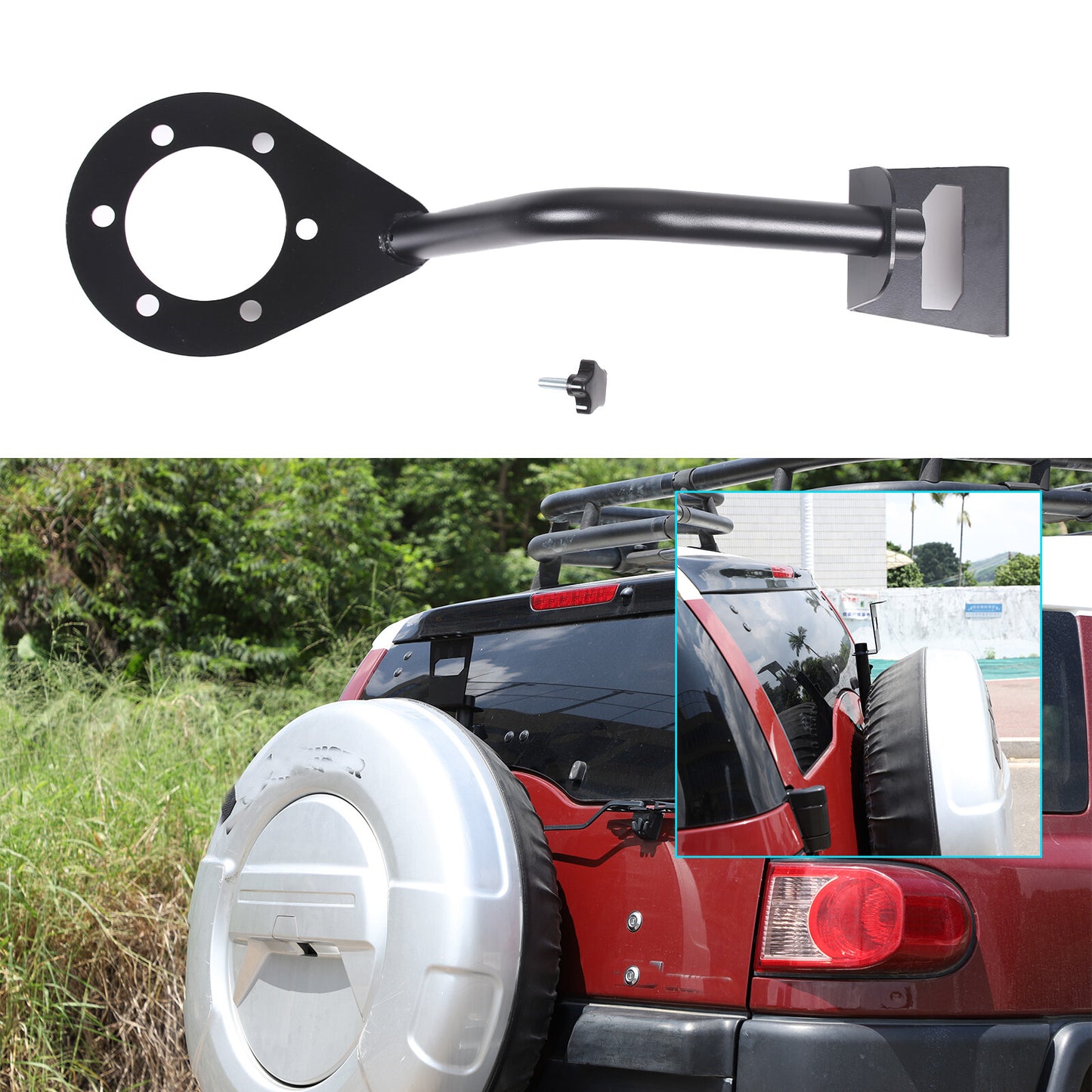 Tailgate flagpole antenna bracket bracket for Toyota FJ Cruiser 07+