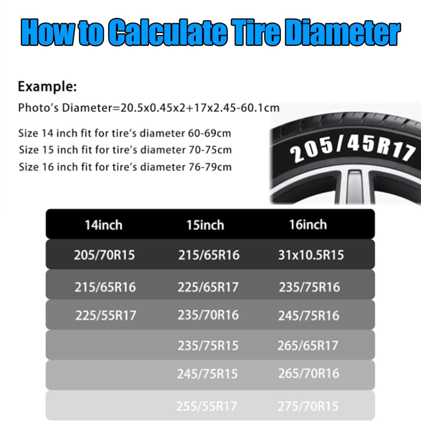 15 Gain Happines Trailer Spare Tire Cover Rear Tyre Cover Waterproof Protector