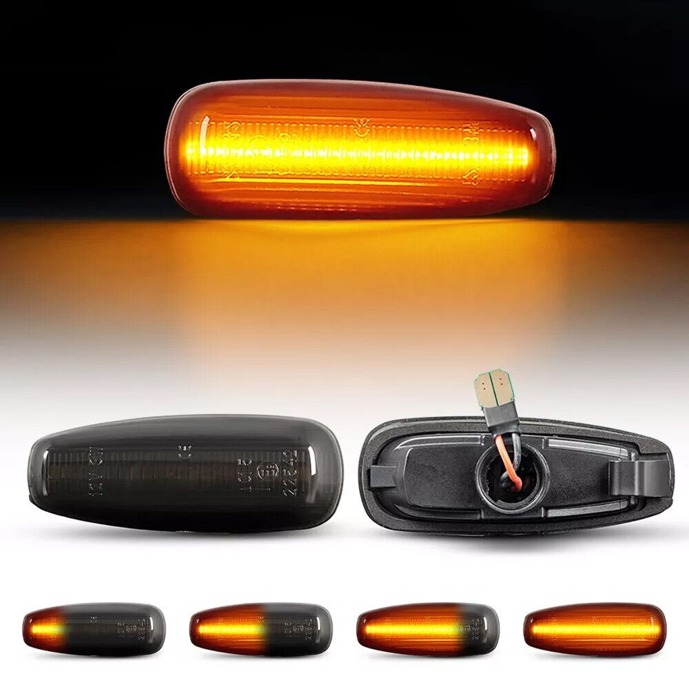 2 Pack LED Indicator Side Marker Turn Signal Lights for for Hyundai for Elantra for Kia Rio - v