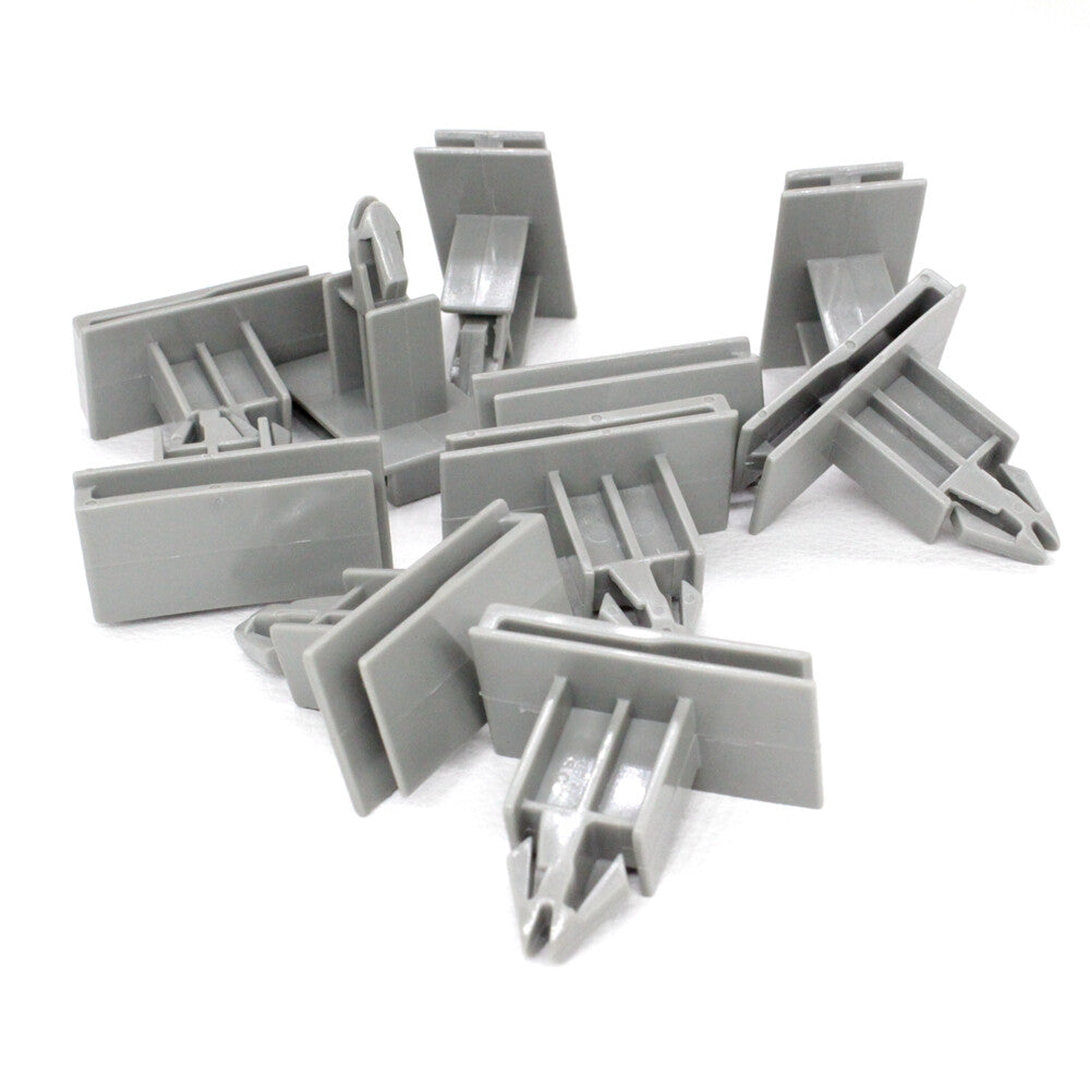 10 Gray Nylon Rocker Panel Moulding Retainer Mount Clip for GM 10431761 for Chevy
