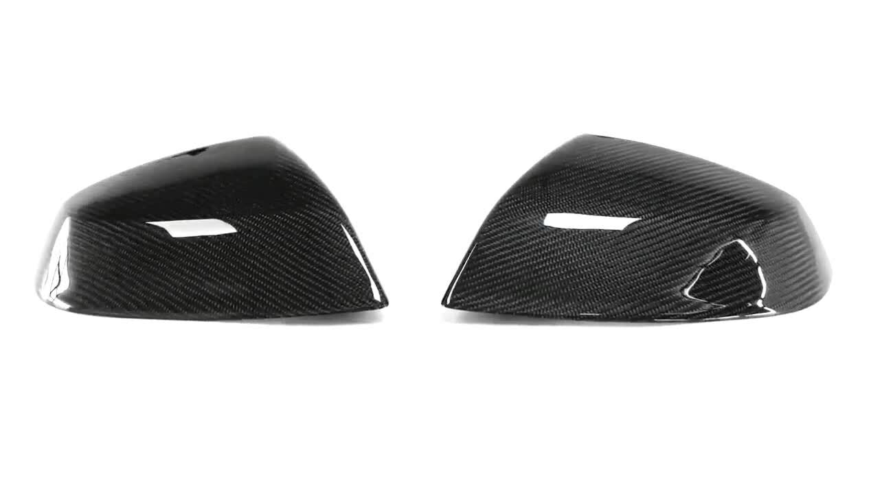 for Audi Q5 SQ5 Q7 Carbon Fiber Mirror Cover Replacement 18-2024 (No Auxiliary Functions)