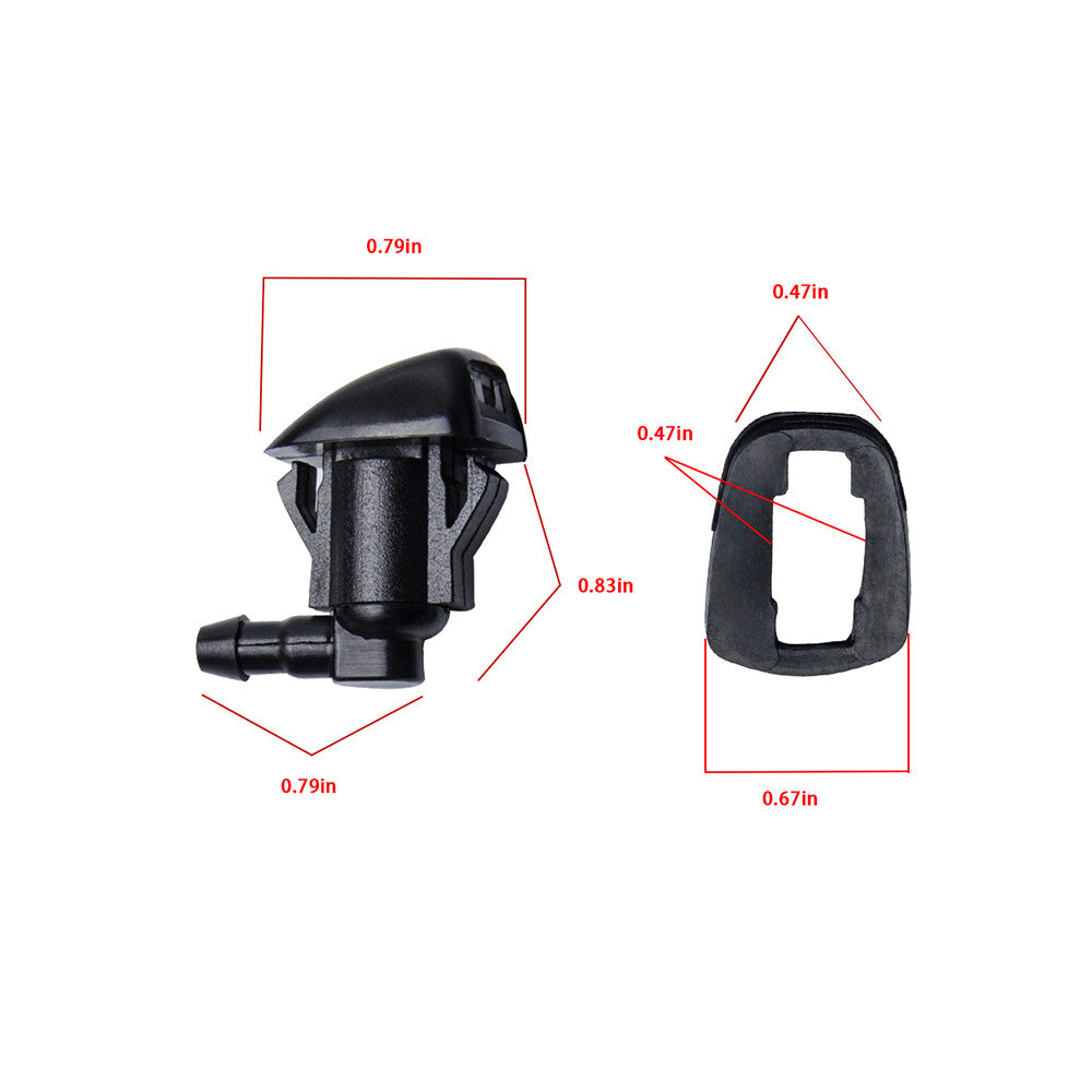Qty 2 Car Front Windshield Water Spray Wiper for Toyota E120 for Corolla for Camry XV30 Q
