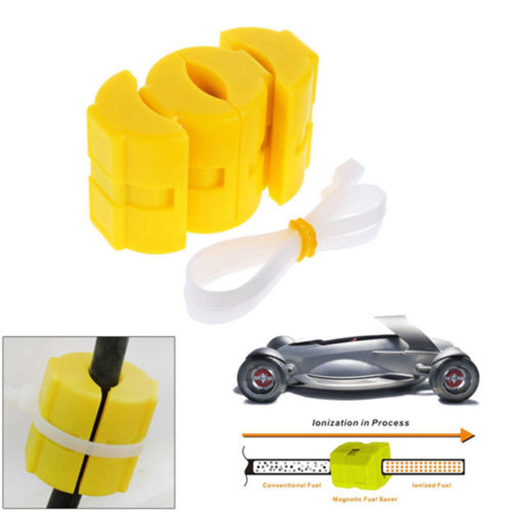 2Pcs Car Magnetic Fuel Saver Economizer Saving Universal Vehicle Gasoline Tool