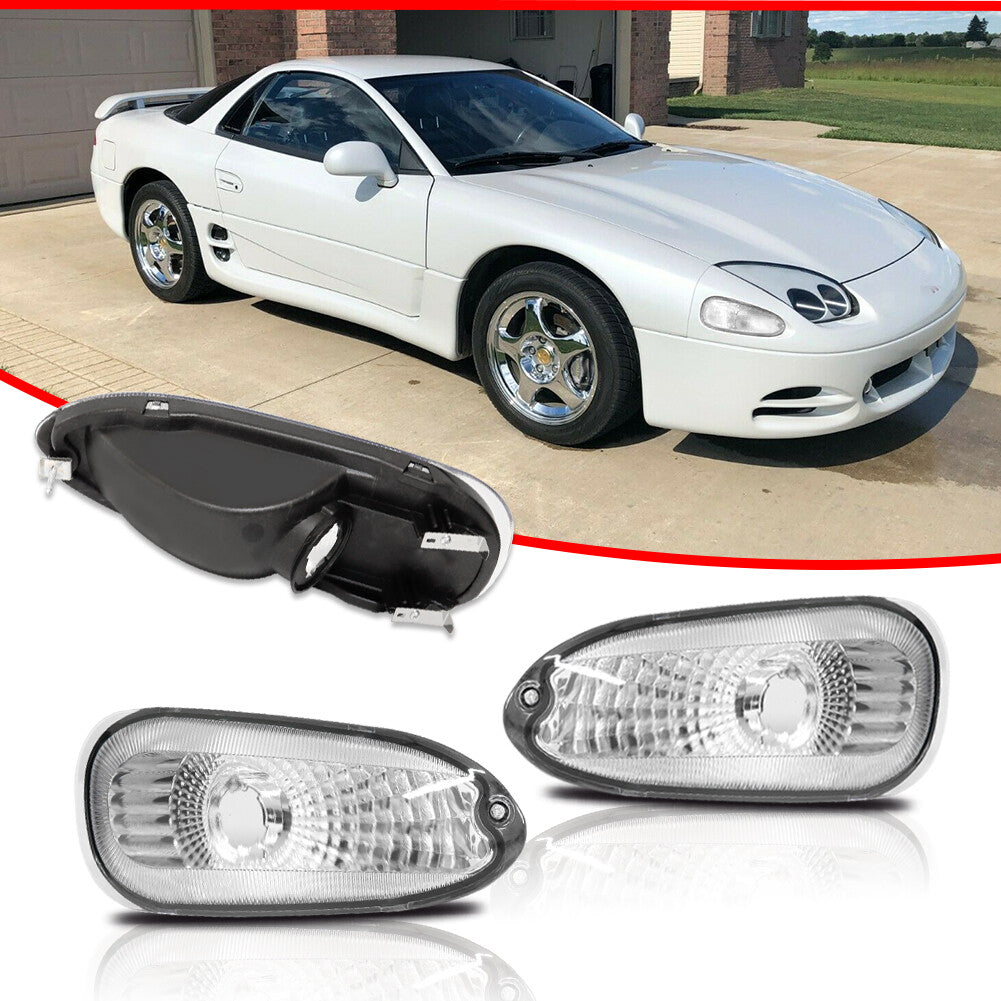 2 Pack Clear Front Corner Turn Signal Lenses for 1994 - 1998 for 3000GT- v