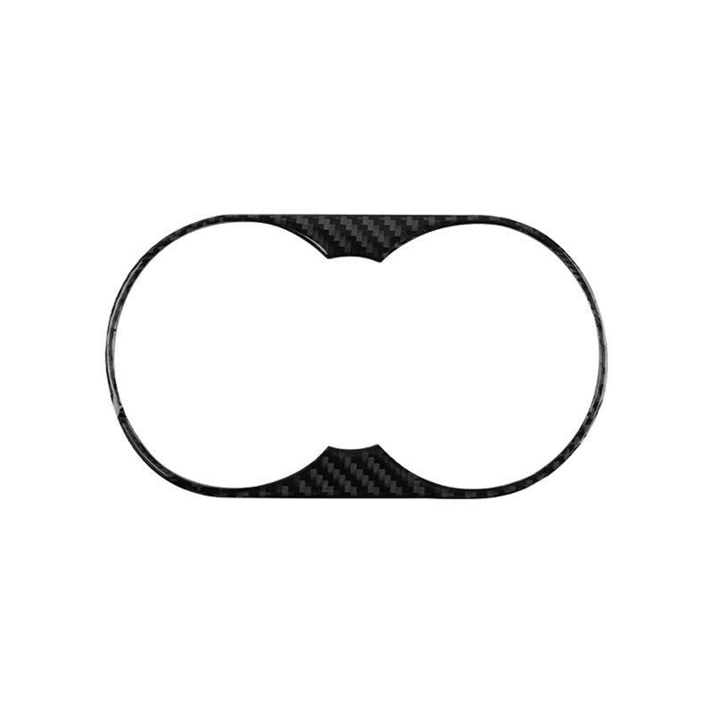 2x Red Carbon Fiber Interior Front Door Panel Cover Trim Strip for Camry v