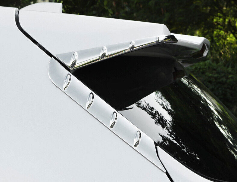 4P Chrome for Toyota Highlander Trim 2020-24 Rear Window Side Spoiler Cover Trim