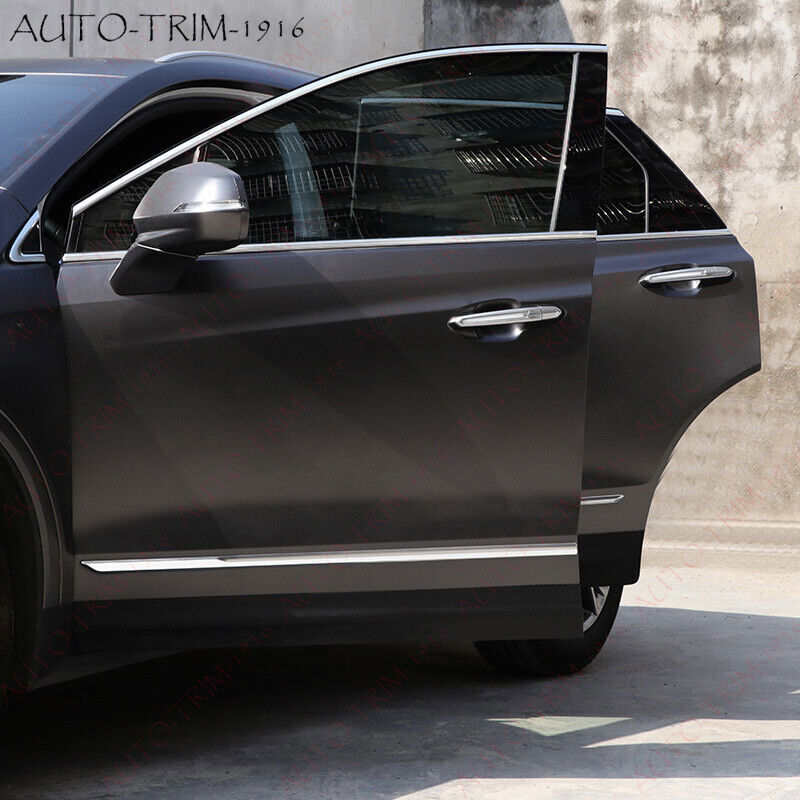 for Cadillac XT5 2017-2023 Chrome Car Body Door Side Molding Line Cover Trim 4p