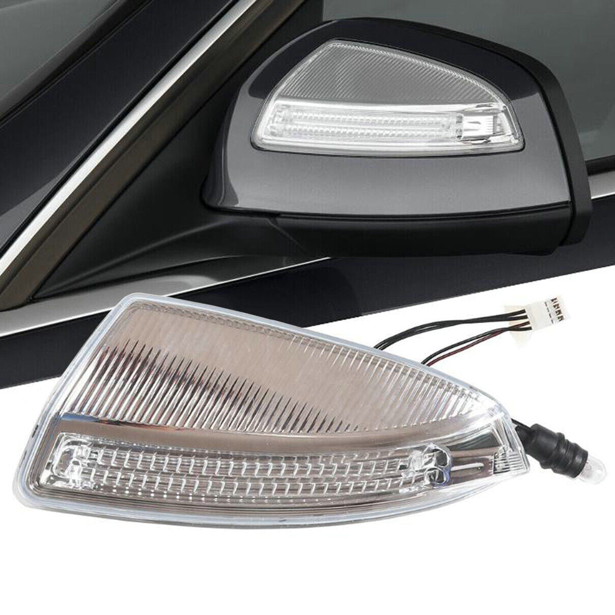 The left door side mirror turn signal light is applicable to for Mercedes-Benz W164 ML350 ML550 1649061300