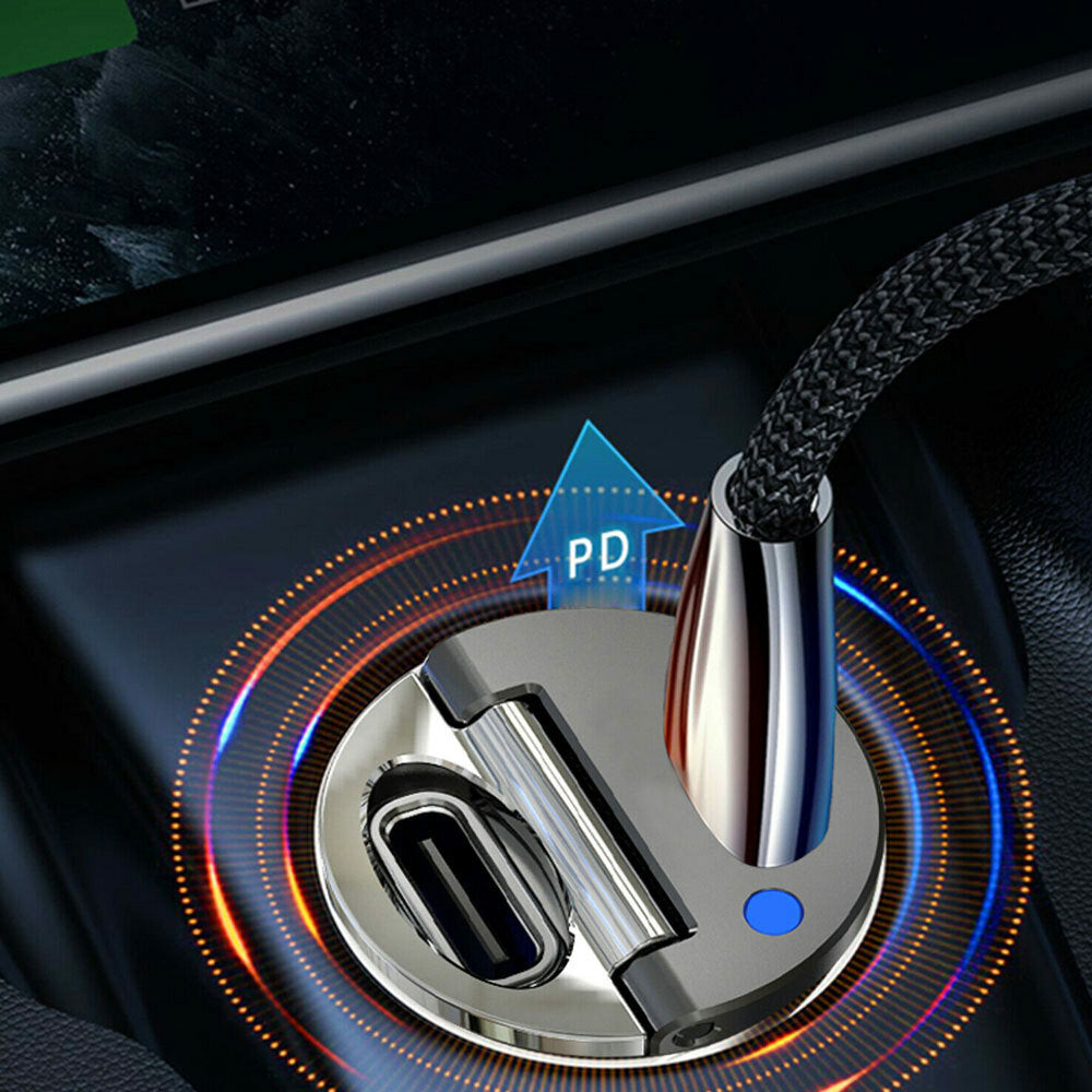 for Mini Dual USB PD Car for Mini for Charger 30W Fast Charge Adapter Car Accessories
