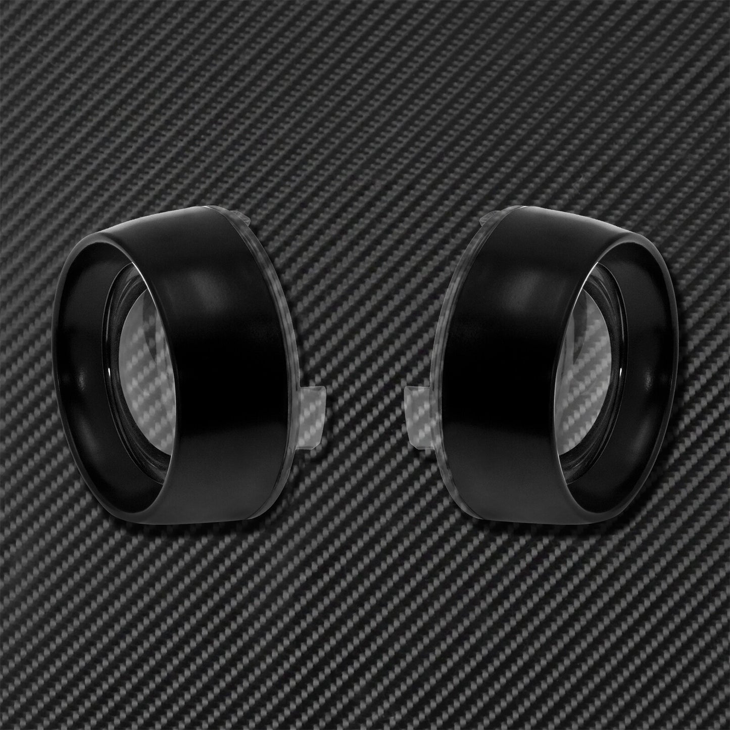 Gloss Clear Trim Ring Bullet Turn Signal Lens Cover Fit for Harley Softail Dyna