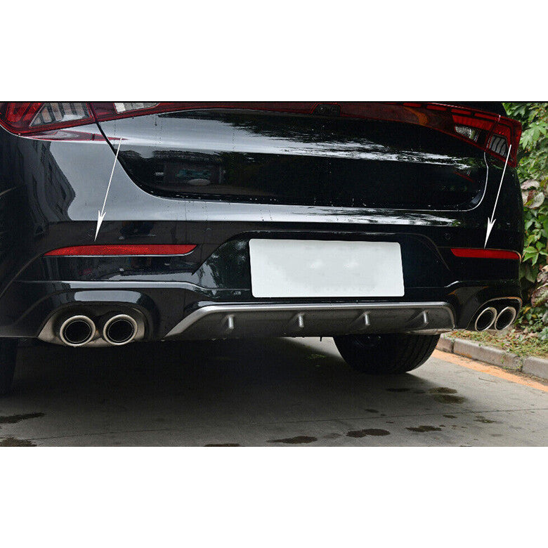 for Kia K5 2021-2023 Chrome Car Exterior Rear bumper Fog Light Frame Cover Trim