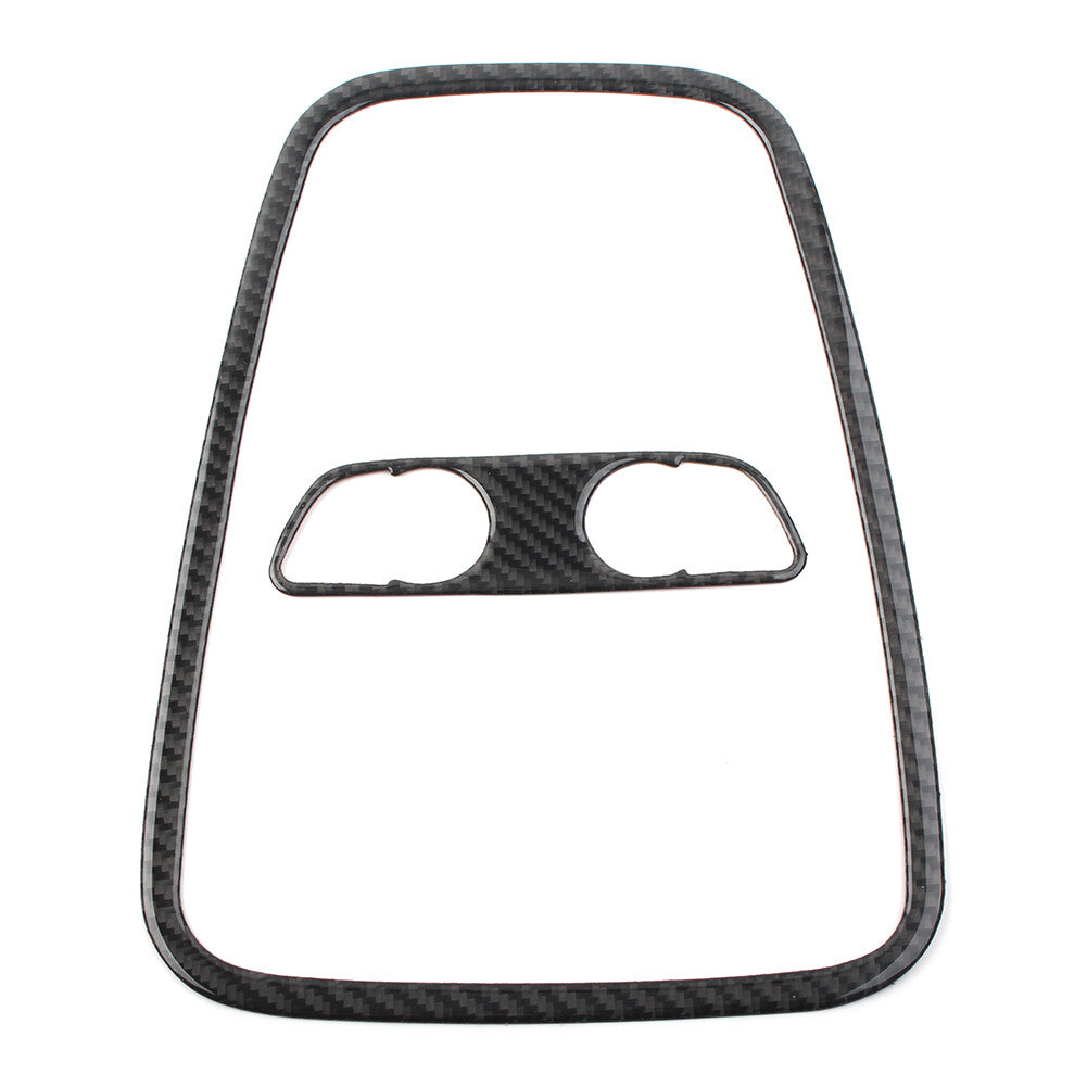 2Pcs Carbon Fiber Car Reading Light Cover Trim Fit for Audi A4 B9 2017-2020 2018 19