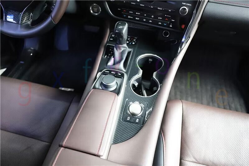 for LEXUS 2016-2022 RX350 450h ABS Carbon Patter Gear Shift Panel Cover Trims