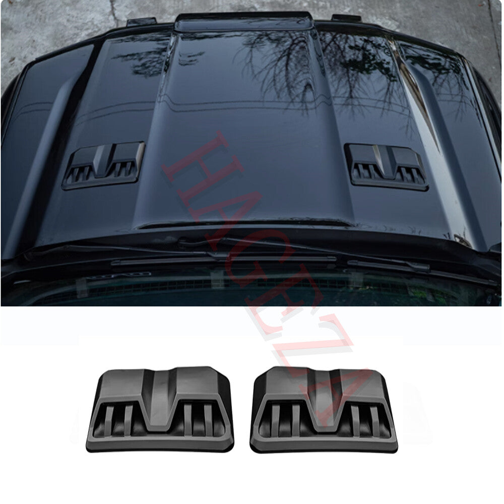 for Ford Ranger 2023-2024 Auto Hood Engine Air Vent Outlet Cover Trim Matte Blac
