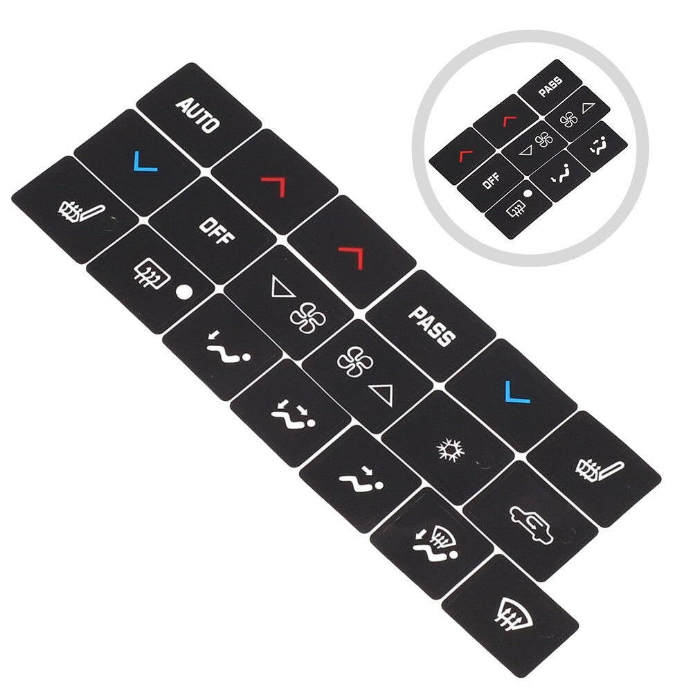 A/C Climate Control Button Repair Decal Sticker Fit for Buick Lacrosse 2005-2009 v