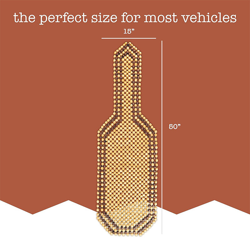 Wooden beaded car for seat cushion, double beaded for seat cover, massager