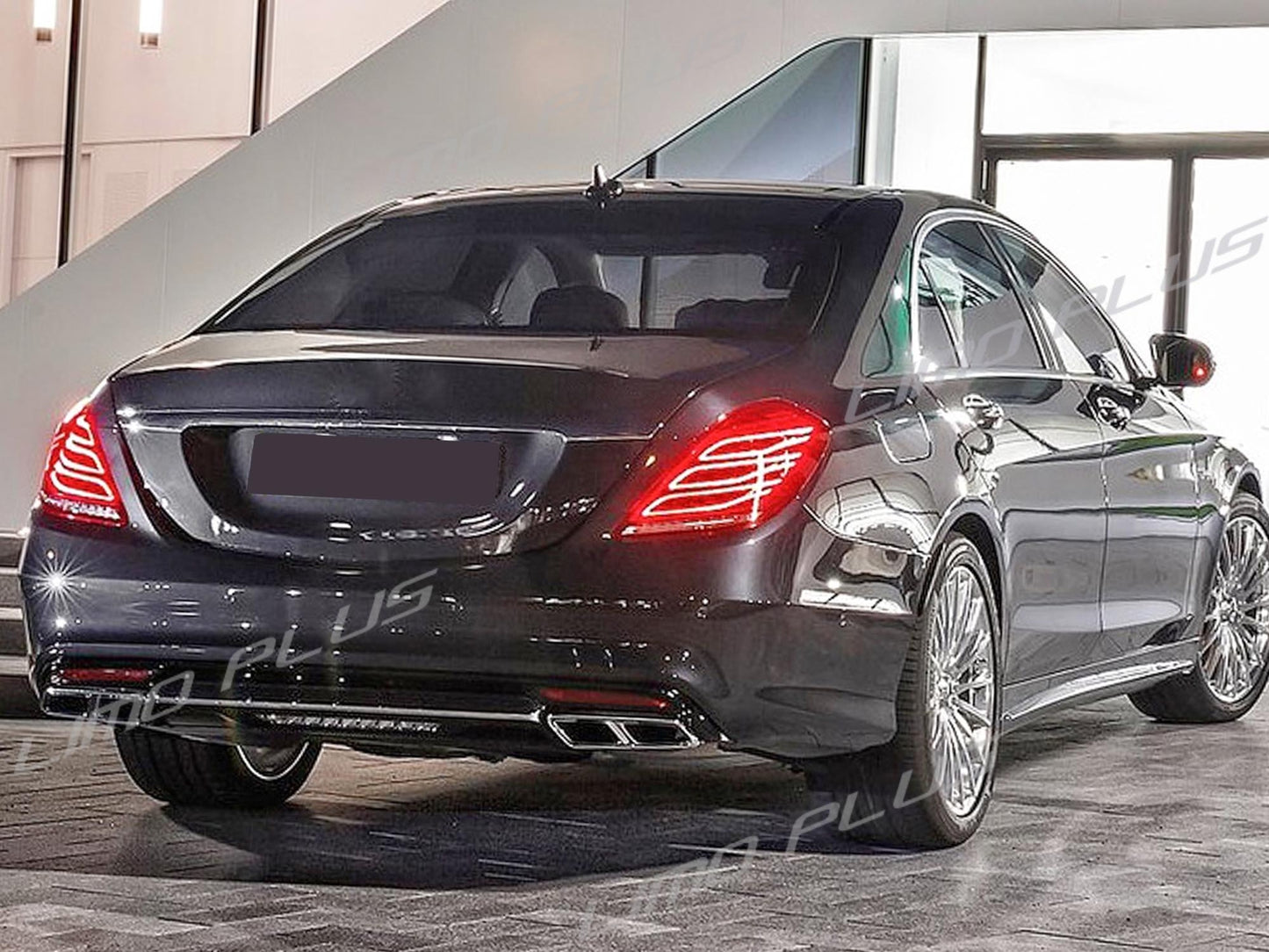 Chrome Exhaust Tips for Mercedes W222 S63 R231 SL65 W212 S212 E63 W218 CLS63 Q