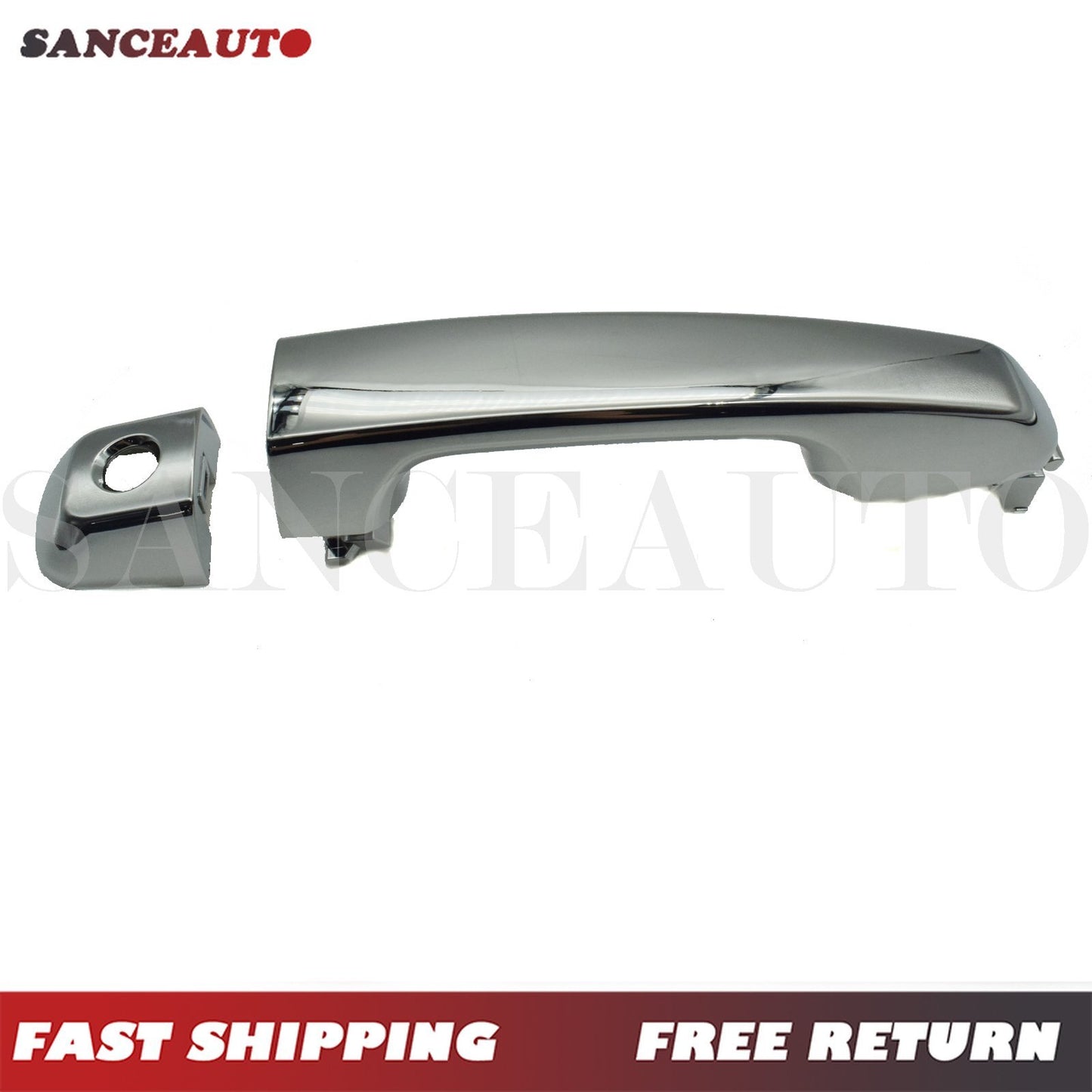Chrome exterior door handles for 2010-2021 4Runner and for Lexus GX460, front left. n