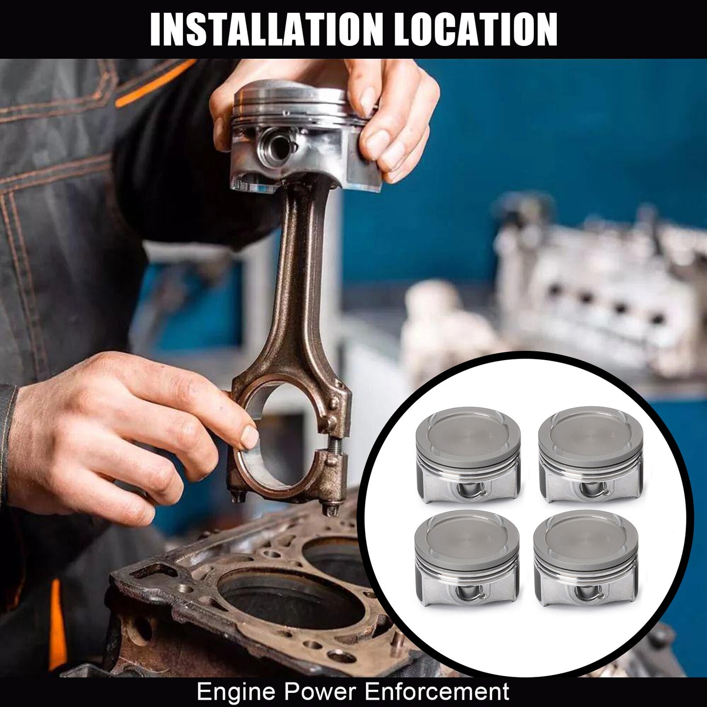 4 Set 25198520 Pistons Rings Kit for Chevy for Cruze Sonic Trax Encore 11-21 1.4L