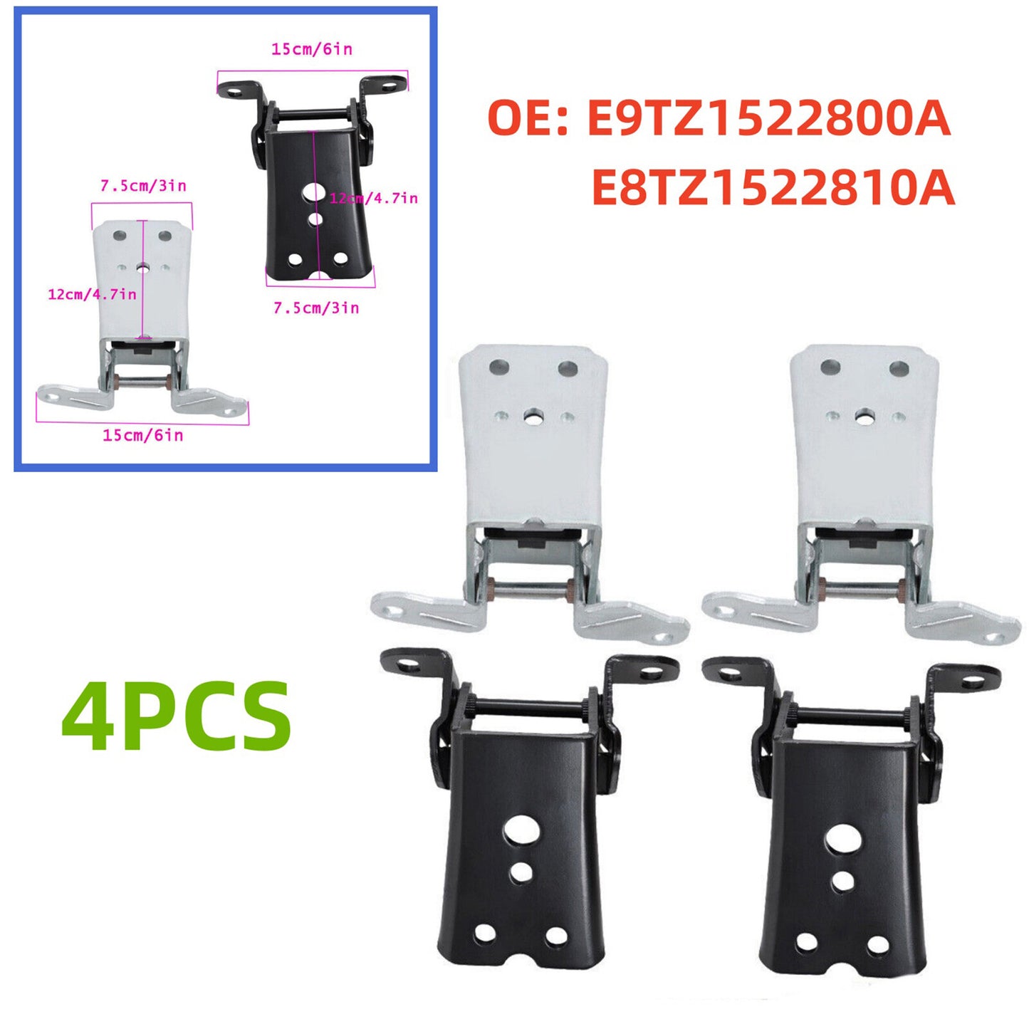 E8TZ1522810A Car Door Hinge Replace for Ford for Mercury Cougar/Marquis/Zephyr