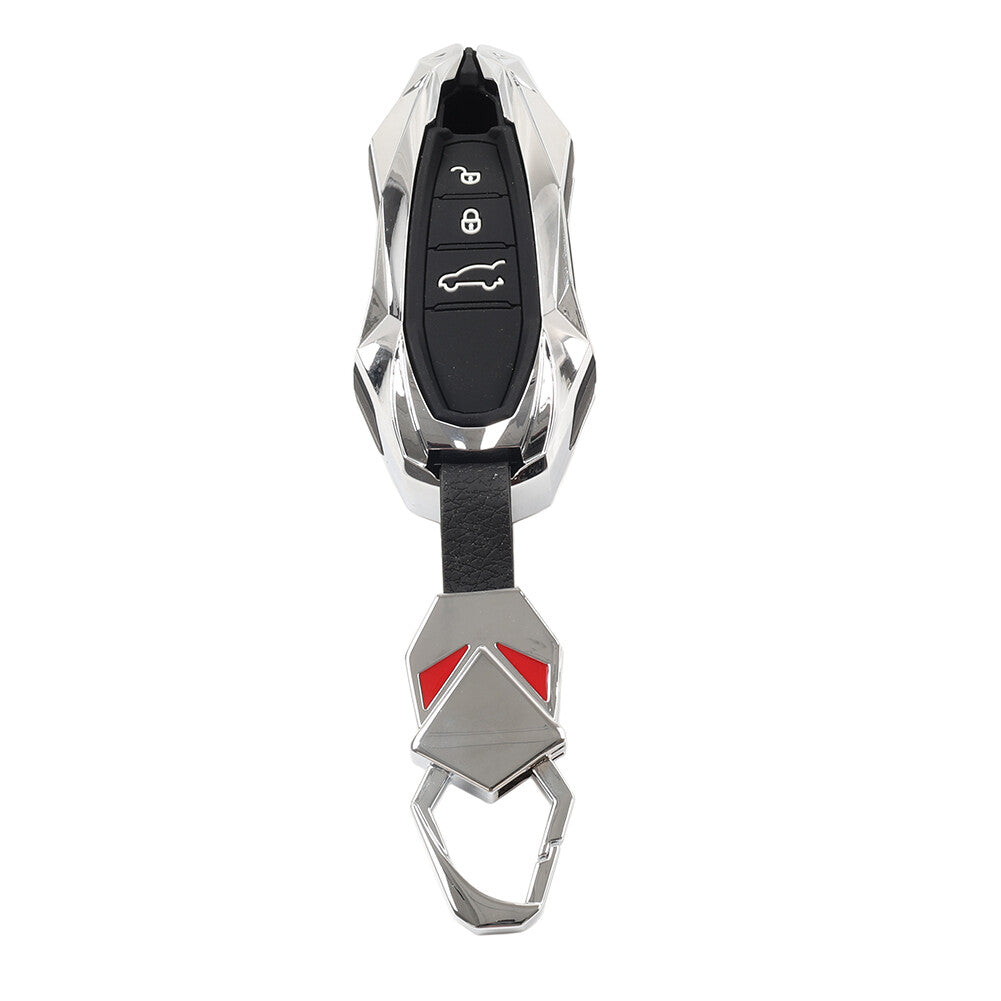 Silver for Smart Key Fob Cover Case Shell for Porsche for Cayenne for Panamera for 911 Macan Q