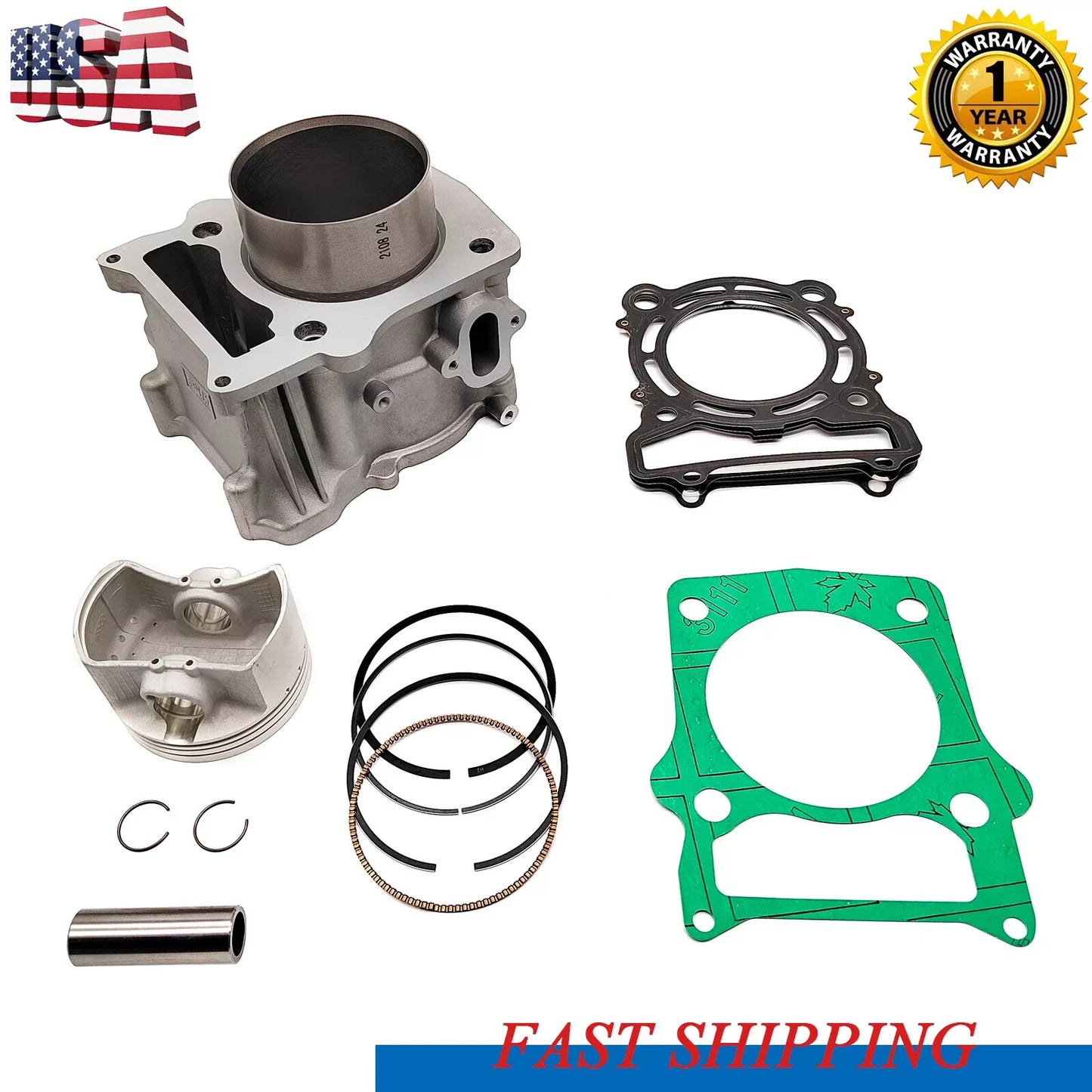 Cylinder W/Gasket Repair Kit For Hisun 550 Sector Strike Cub Cadet Tactic UTV