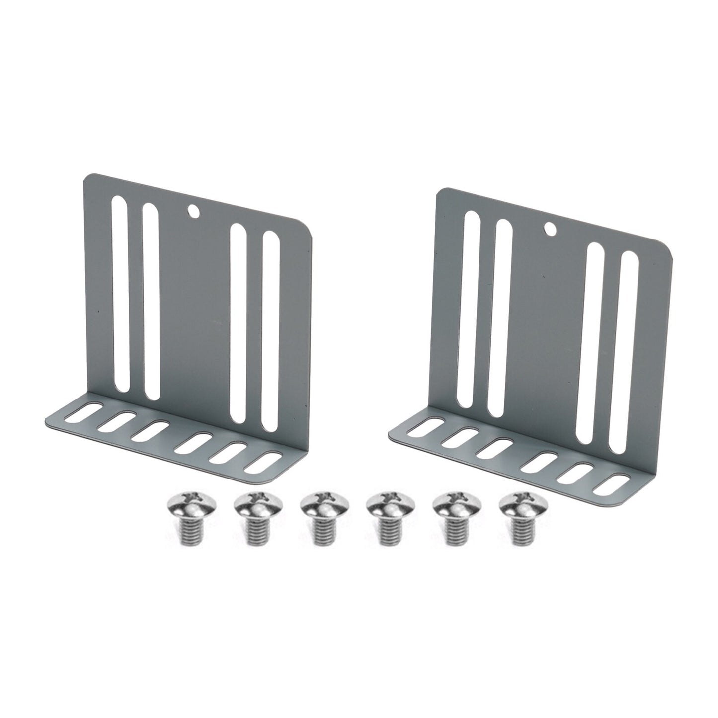Mounting kit for car radio 2-mount bracket 70x75x24mm 8-screw bracket support