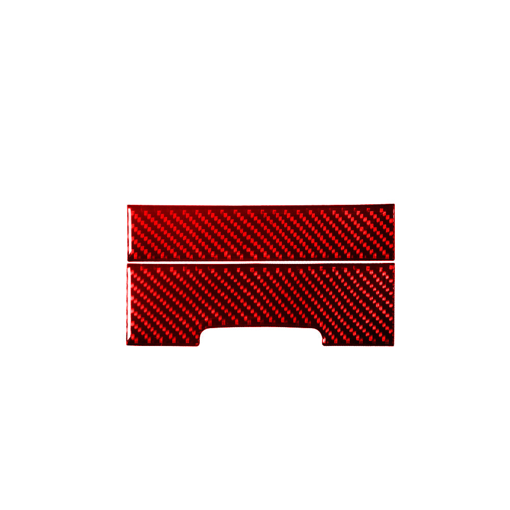 Carbon Fiber Rear Center Cupholder Cover Trim For Silverado for GMC for SIERRA 2014-2018 v