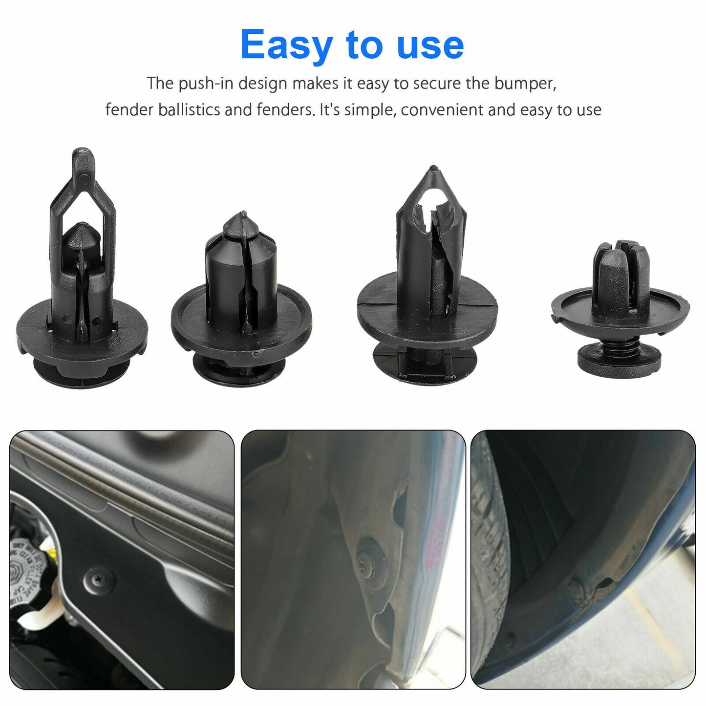 40x Bumper Cover Fender Shield Moulding Clip Liner Retainer Trim for Ford for Chevy