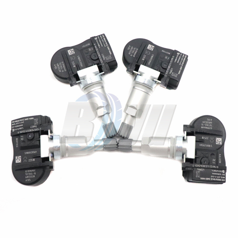 4pcs TPMS Sensor 6855539 6881890 for BMW 2 3 4 Series i3 i8 X1 X2 X5 for MINI 433MHZ