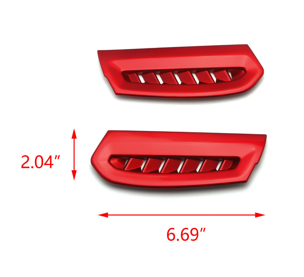 for Toyota for Camry 2018-2023 Red ABS Dash Console Side AC LR Air Outlet Vent Trim