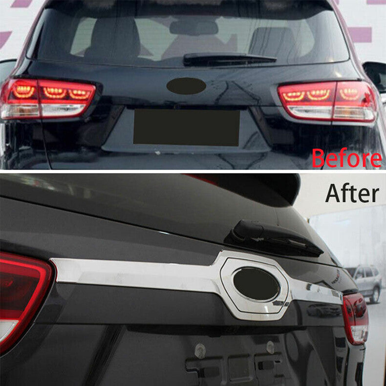 for Kia Sorento 2016-2020 Chrome Rear Door Trunk Lid Tailgate Strip cover Trim