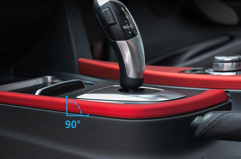 for BMW 3 4 Series GT 14-2018 Red Inner Console Gear Shift Decoration Cover Trim