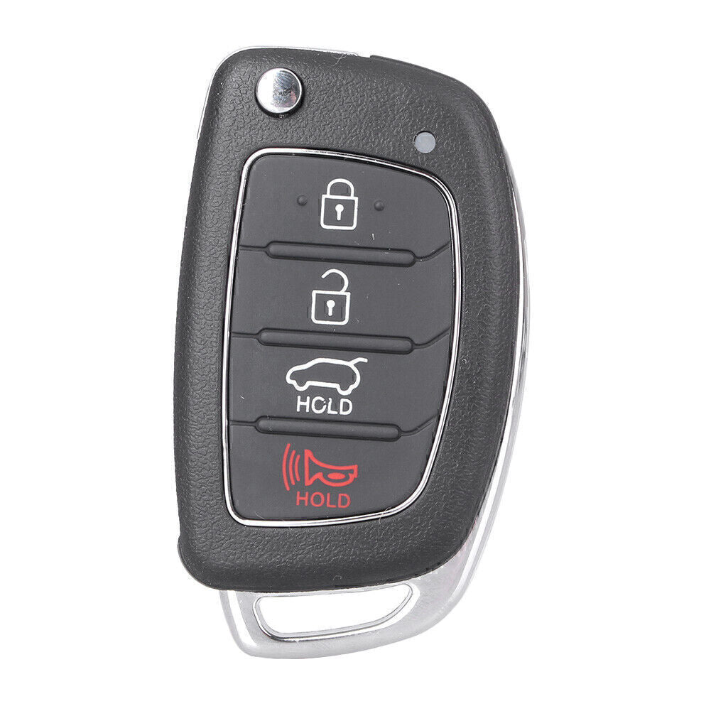 4 Buttons Remote Control Flip Key Shell Case for HYUNDAI Santa Fe 2013-2014
