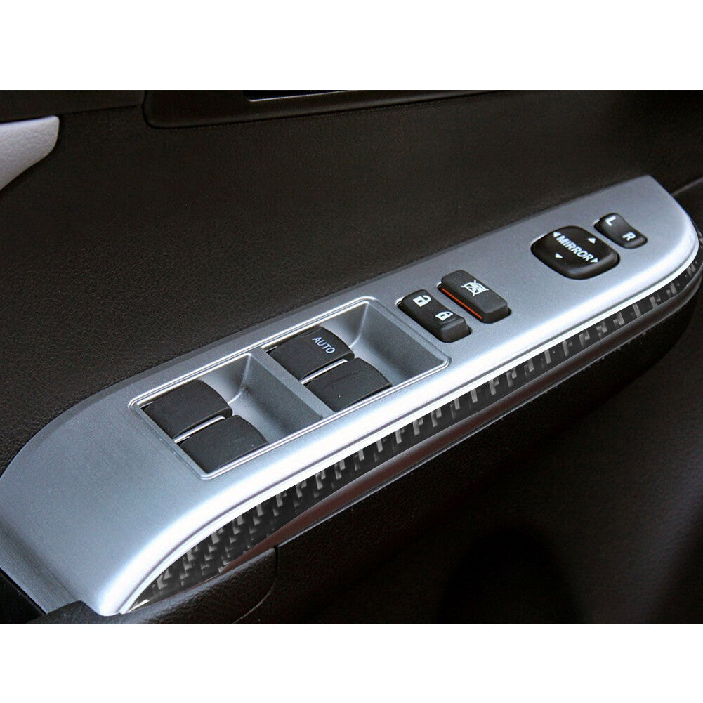 Car Radio Controller Panel Trim Cover Carbon Fiber for VW for Passat 2006-2011 Red v