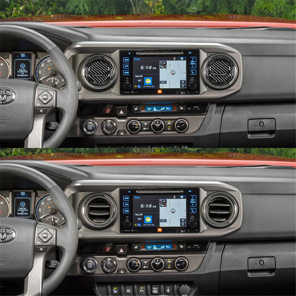 4X Red Carbon Fiber Door Control Switch Frame Cover Trim For Ranger 2019-22 v