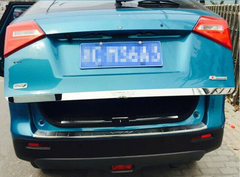 for Suzuki Vitara 2015-2018 2019 Chrome Rear Trunk Tail Gate Door Lid Cover Trim