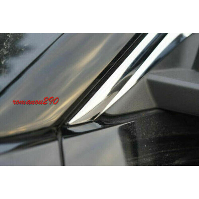 4p for Ford Explorer 2020-2022 Chrome Window Vent Visor Sun Rain Deflector Guard