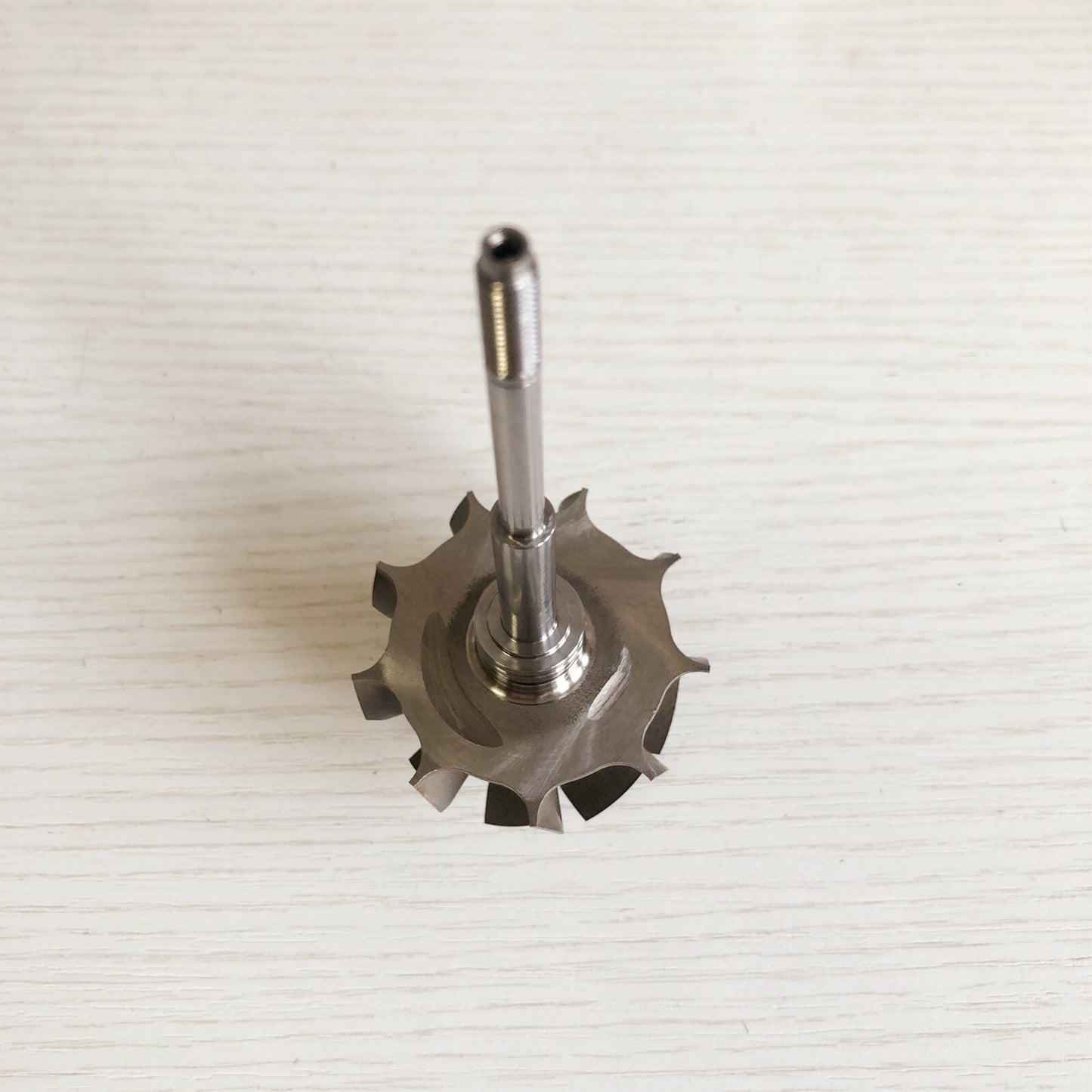 TD04HLR Reverse 45.65/52 mm 9-blade turbine shaft and wheel for Mitsubishi