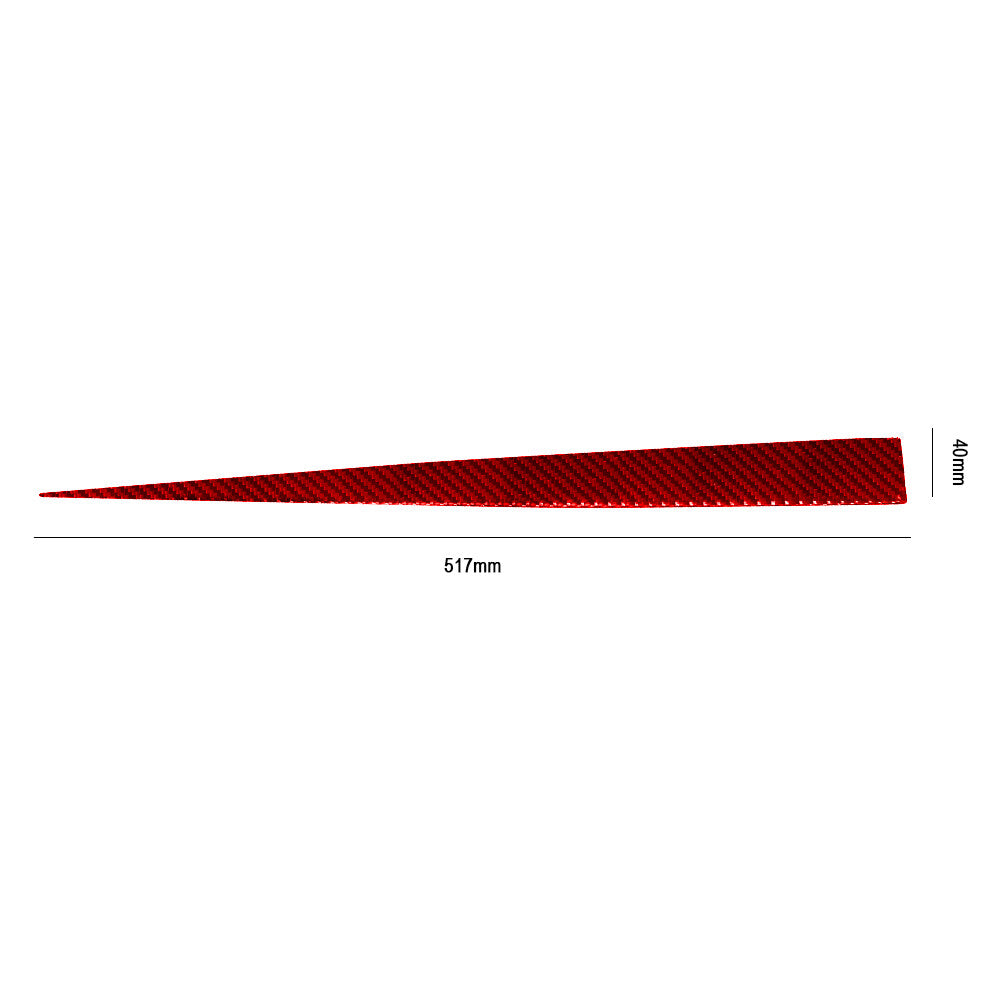 Red Carbon Fiber Passenger Side Dashboard Cover Trim for Chrysler 200 Sedan