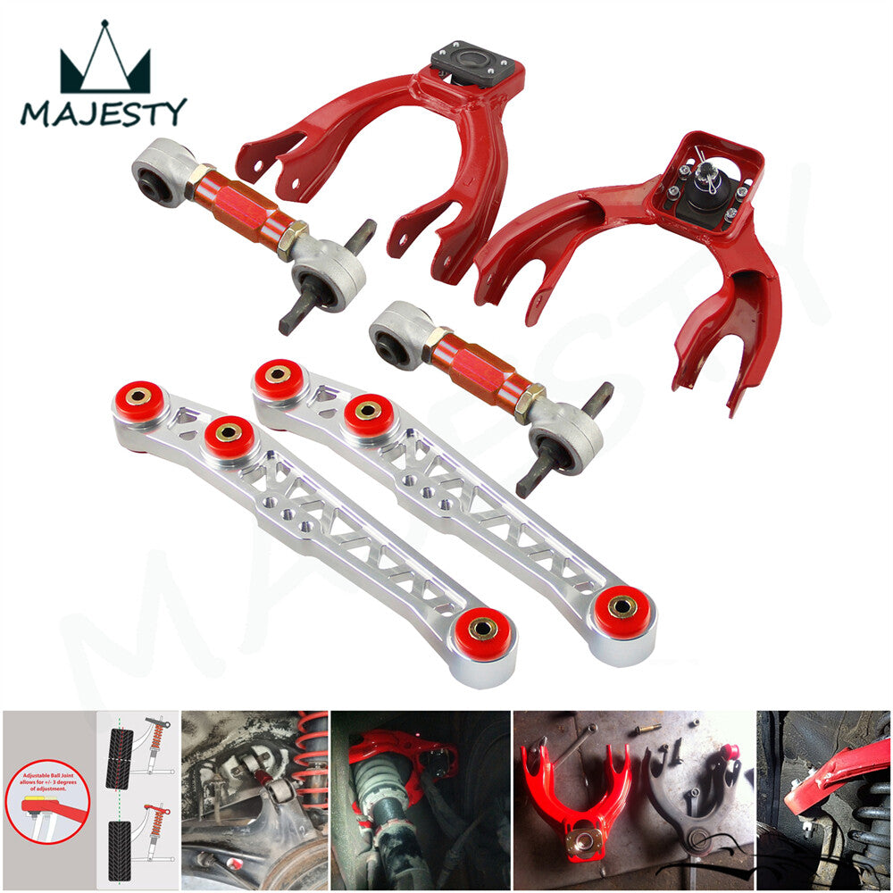 Lower Control Arm Front Upper Rear Steel Camber For 92-95 for Civic 94-01 Integra