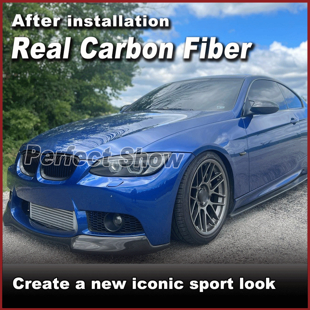 for BMW 3Series E92 E93 M3 2008-13 REAL Carbon Front Bumper Lip Spoiler Splitter