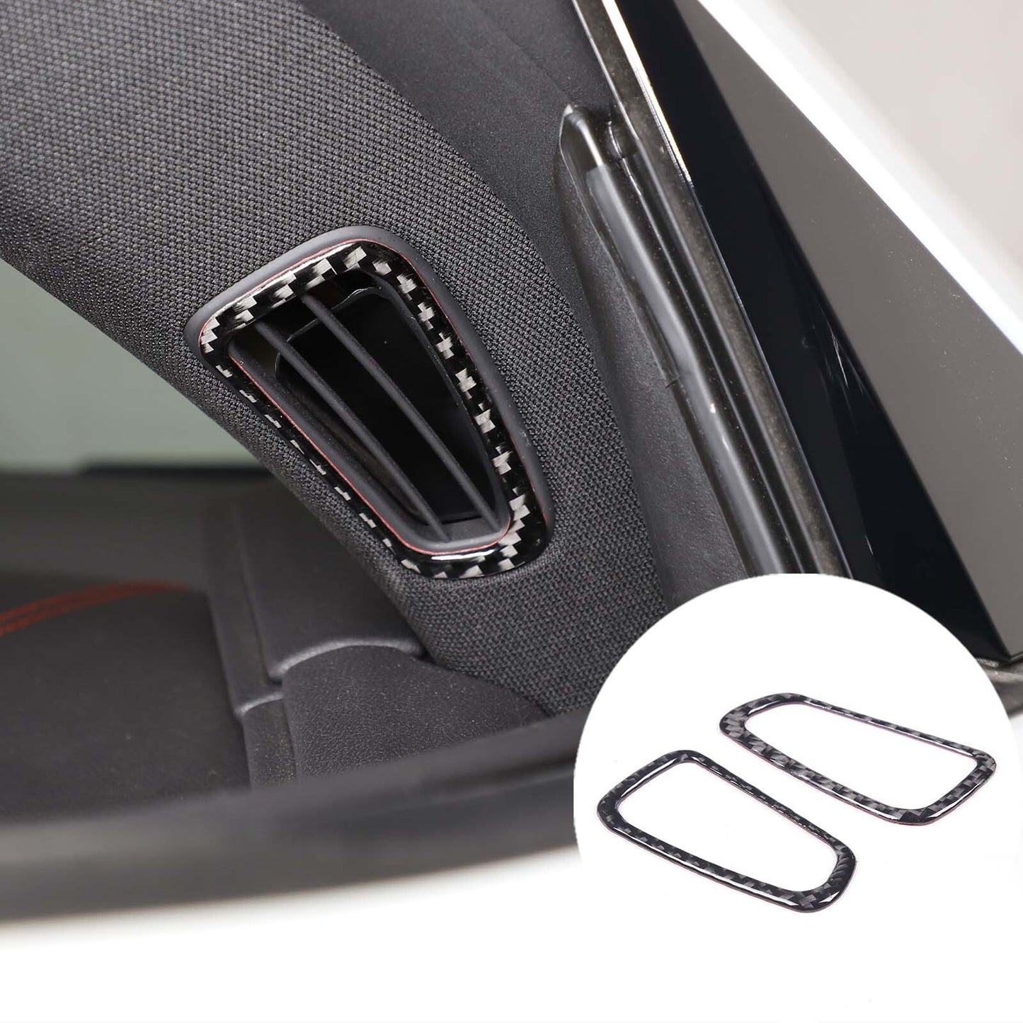 Chrome B Strut Grab Handle Protector Trim Cover for Land Rover for Defender 2020 - 2024 2 pcs- v