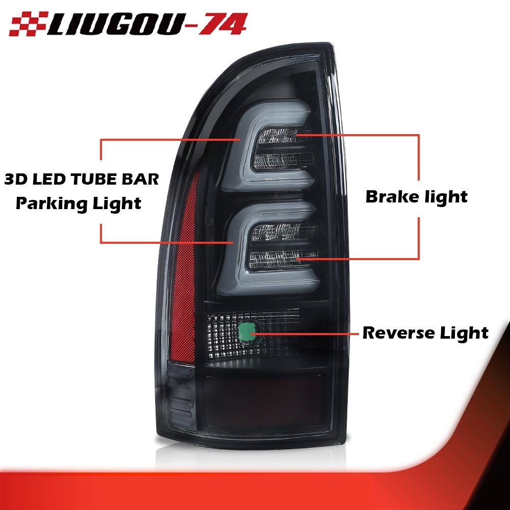 LED taillights LH+RH side black/smoked suitable for 05-15 Tacoma- v